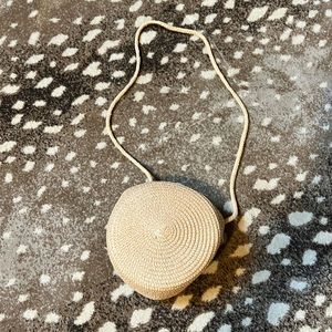 Mini Woven Circular Bag
